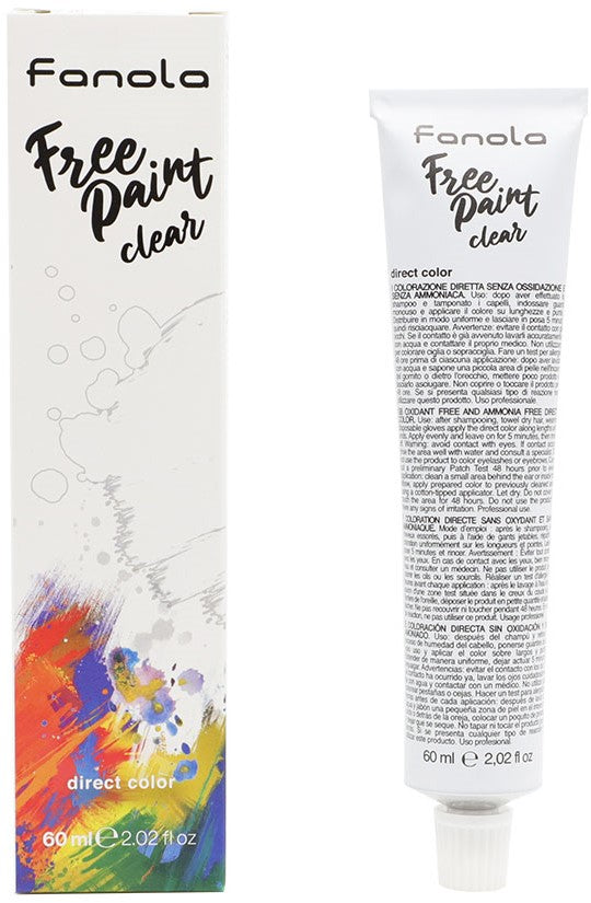 Fanola, Free Paint, Semi-Permanent Hair Dye, Clear, 60 ml
