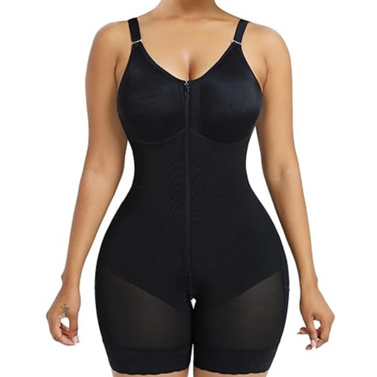 Mesh Bag Chest Corset Leotard Belly Contracting Hip Lifting Crotch Zipper Corset