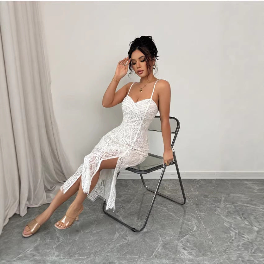 Womens Party Sequin V-Neck Formal Dress