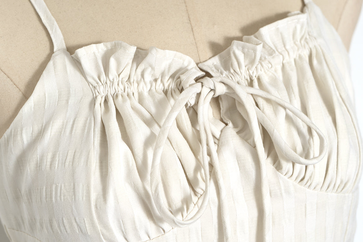 Checkered First Love Strap Dress French