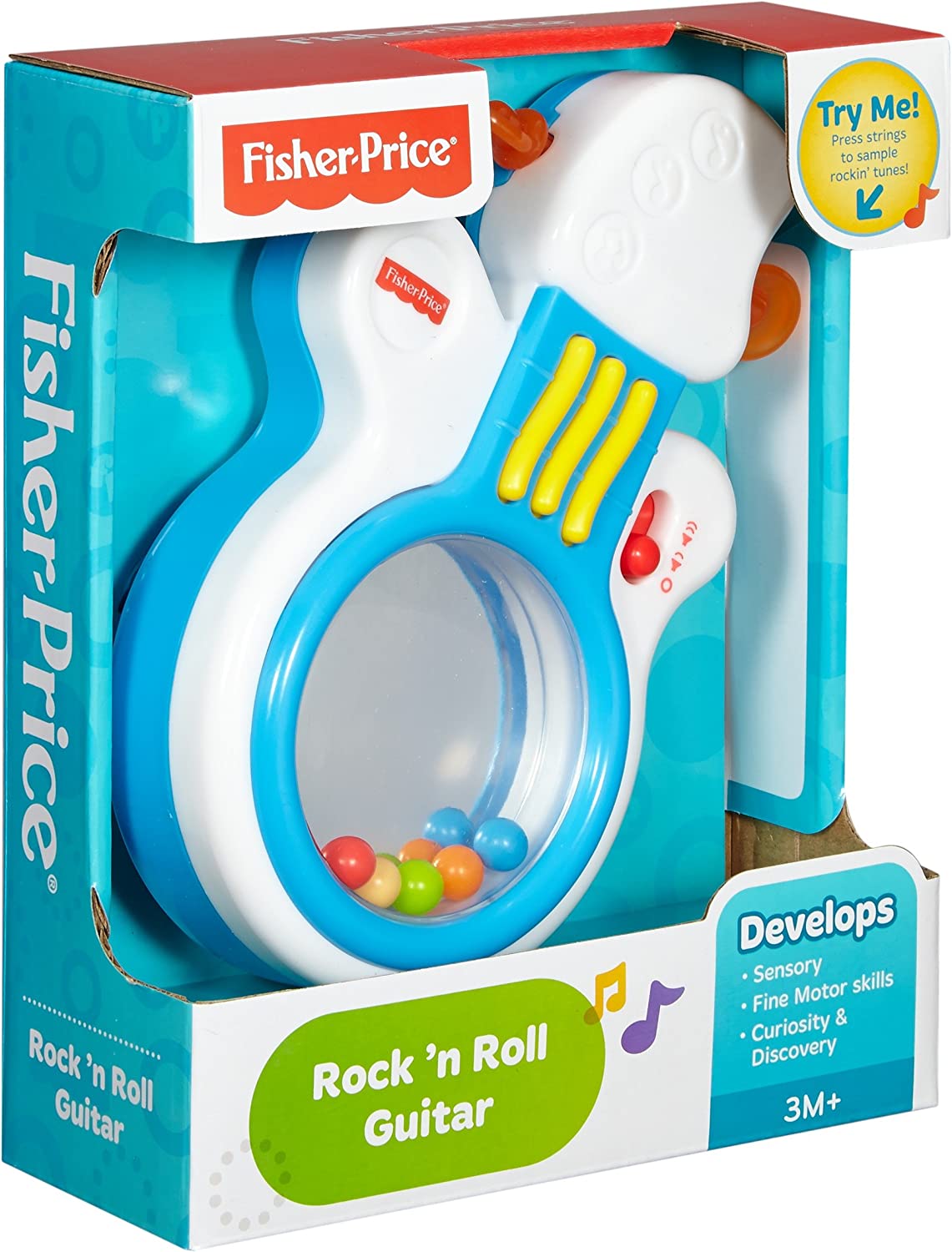 Fisher Price, Rock n' Roll, Guitar With Mirror, Musical Toy, Unisex, 3+ months