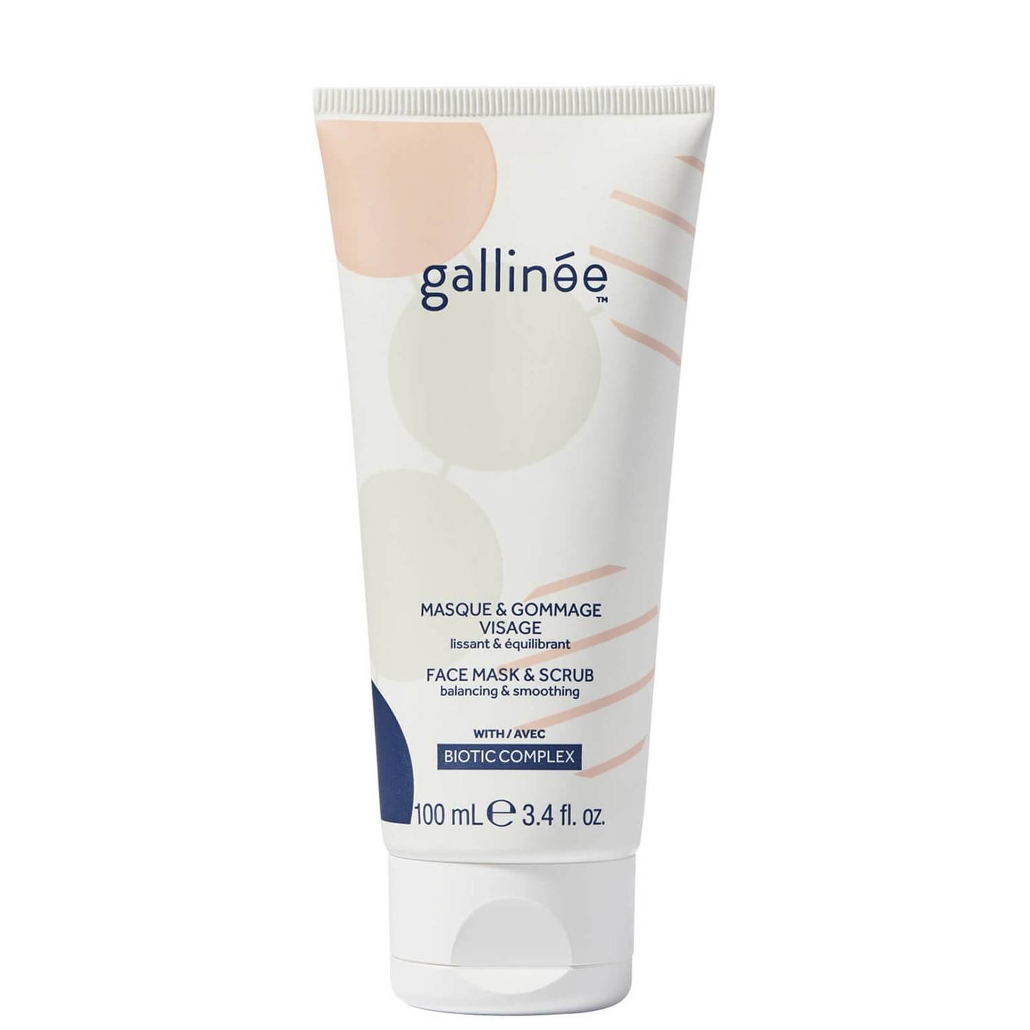 Gallinee, Microbiome Skincare, Biotic Complex, Smoothing, Scrub Mask, For Face, 100 ml *Tester