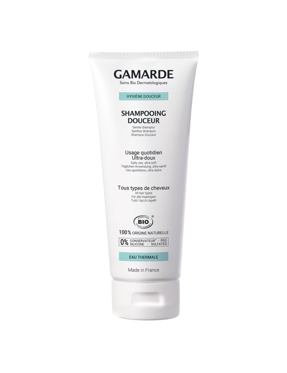 Gamarde, Hygiene, Bio, Hair Shampoo, Gentle Cleansing, 200 ml