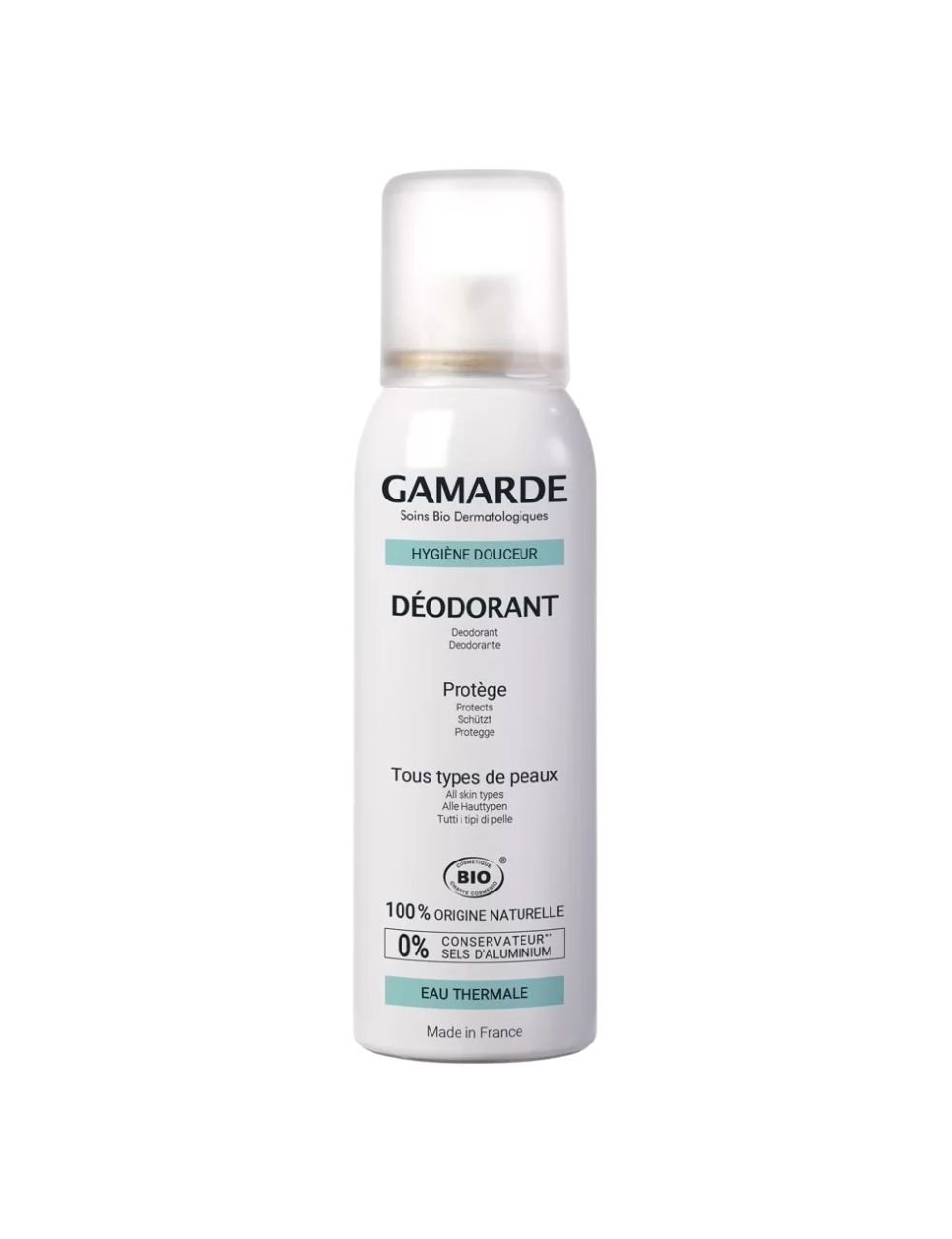 Gamarde, Hygiene, Bio, Soothing, Fresh, Deodorant Spray, Unisex, 100 ml