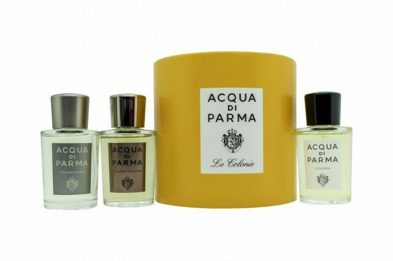 Gift Set Acqua di Parma: Colonia, Eau De Cologne, 20 ml + Colonia Pura, Eau De Cologne, Unisex, 20 ml + Colonia Intensa, Eau De Cologne, 20 ml