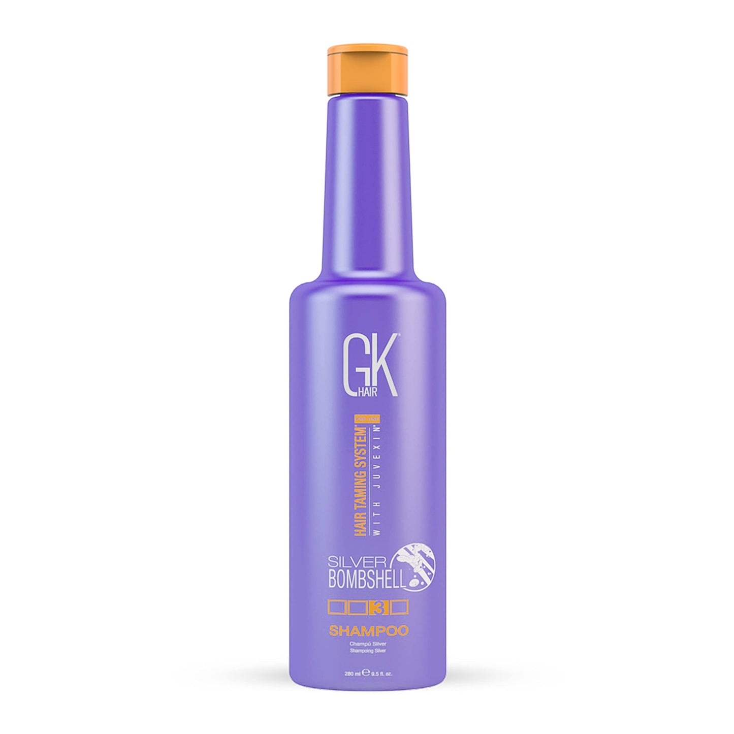Global Keratin, Silver Bombshell, Hair Shampoo, For Neutralisation Of Yellow Tones, 280 ml