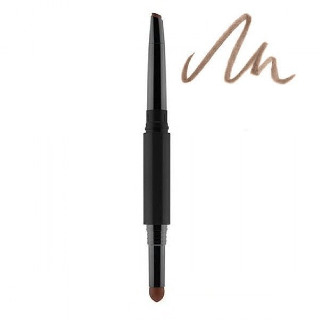 Gosh, Shape & Fill, Double, Eyebrow Cream Pencil, 002, Greybrown, 0.5 g