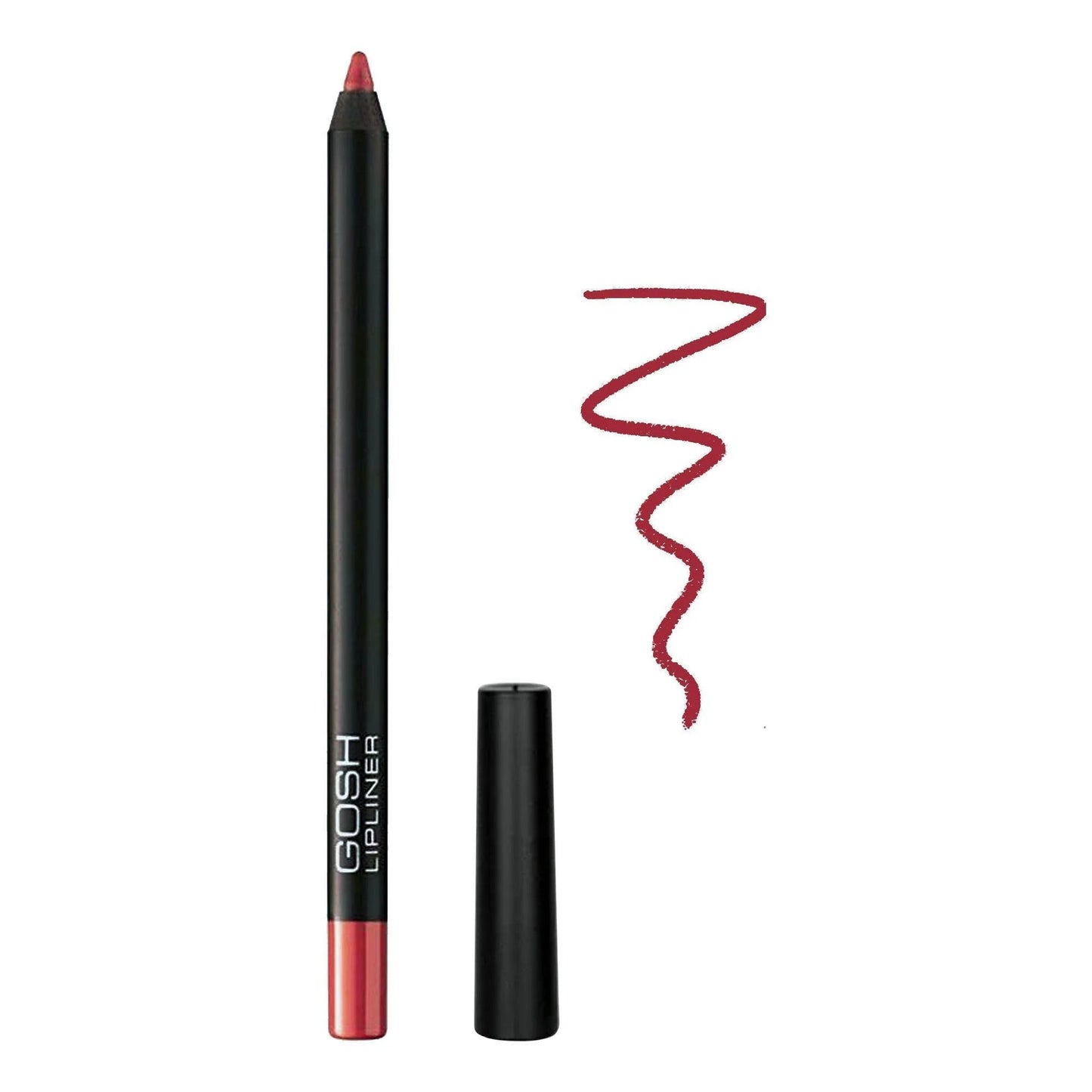 Gosh, Velvet Touch, Waterproof, Lip Liner, 004, Simply Red, 1.2 g *Tester