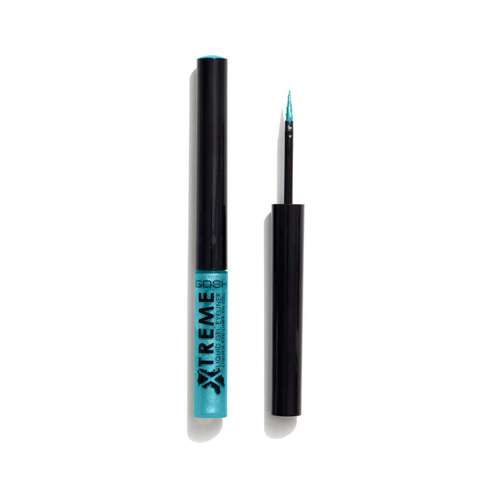Gosh, Xtreme, Waterproof, Liquid Eyeliner, 009, Turquoise, 1.7 ml *Tester