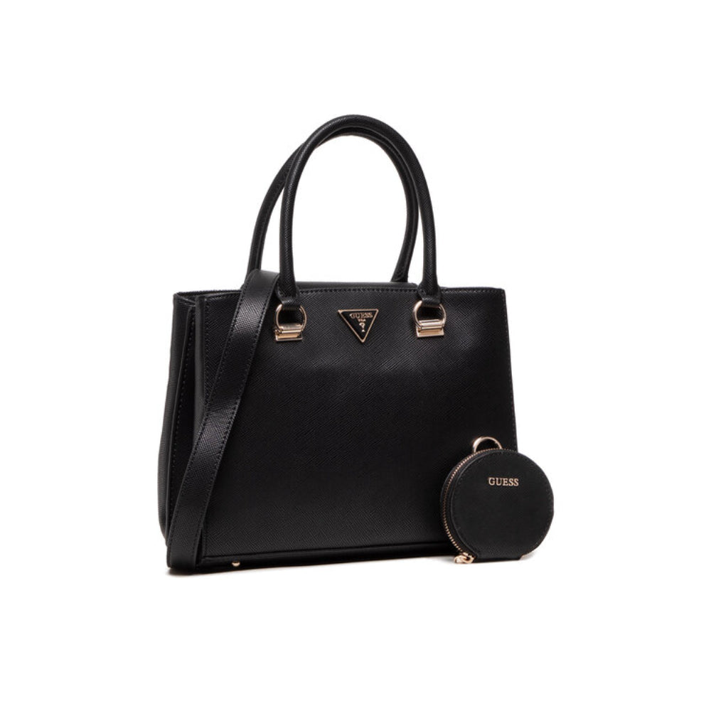 Guess, Alexie, Synthetic Leather, Textile Bag, Black, HWVG84, For Women, 27 x 23 x 11 cm