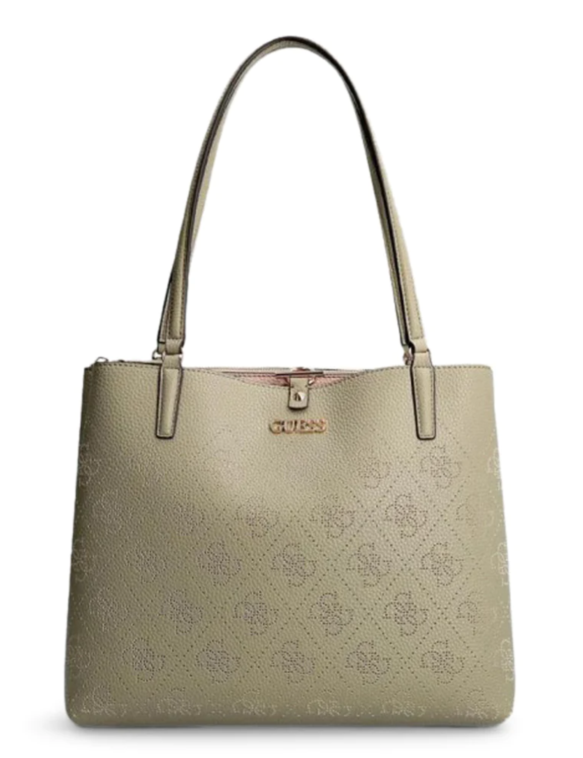Guess, Amara, 4G Logo, Textile Crossbody Bag, Olive Green, HWSG8493100, 34 x 29 x 11 cm, For Women