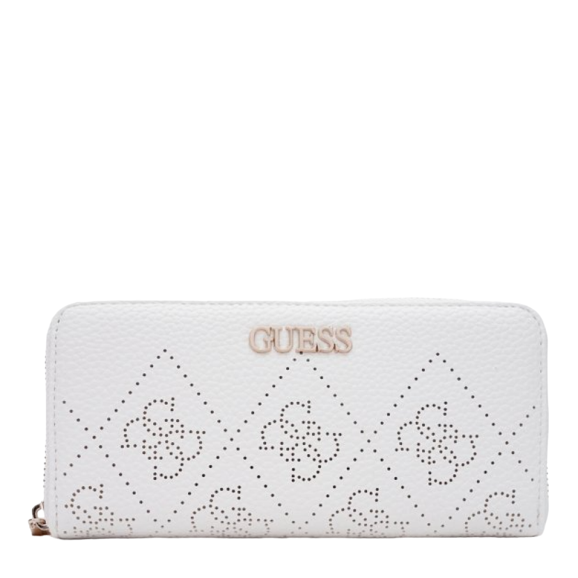 Guess, Amara, Textile Wallet, Logo Detail, SWSG6995460, White, For Women