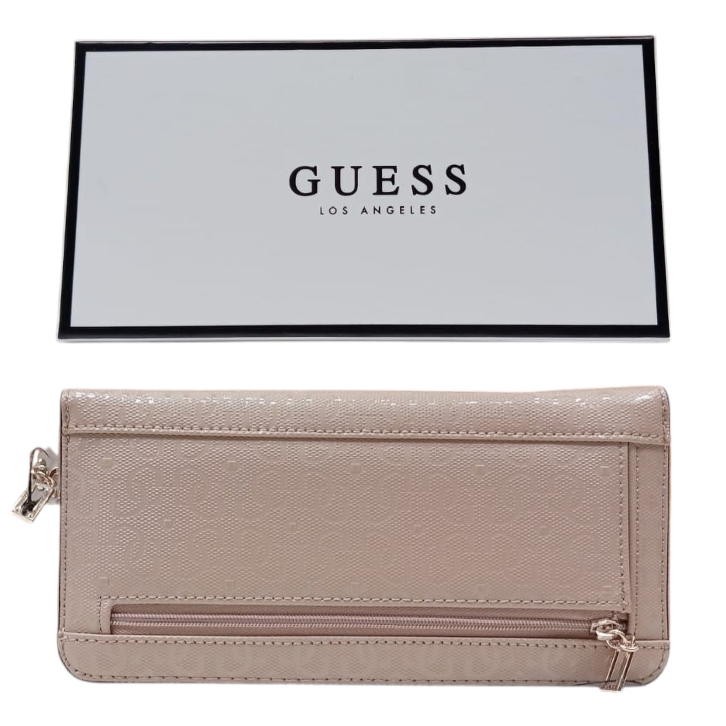 Guess, Blane, Textile Wallet, SLG Large Zip, SWGG81 26460, Mushroom, For Women