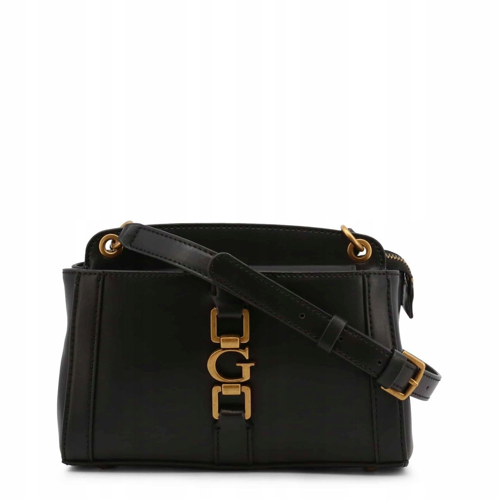 Guess, Brianna, Synthetic Leather, Textile Crossbody Bag, Black, HWVB8489140BLA, For Women