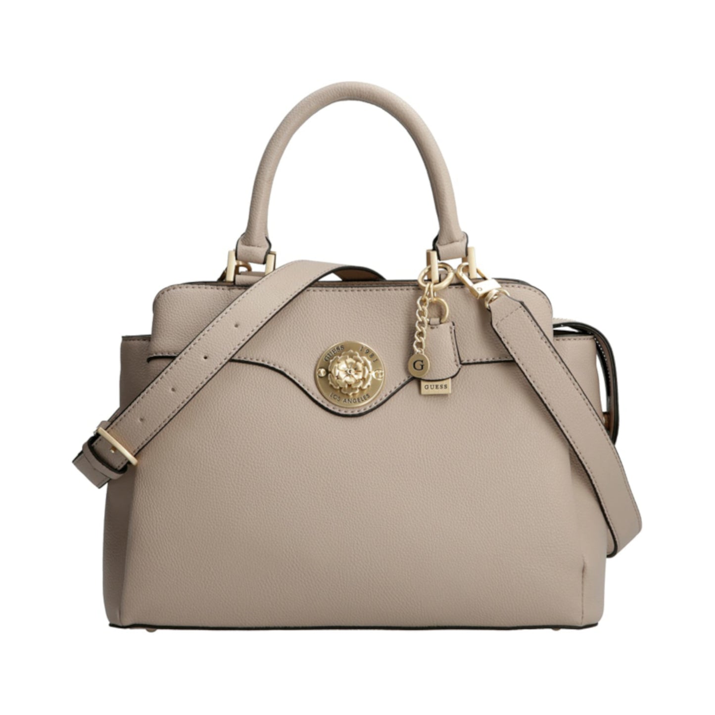 Guess, Dayane, Polyurethane, Textile Bag, Mushroom, HWVS79 68070, For Women, 24 x 32.5 x 11 cm