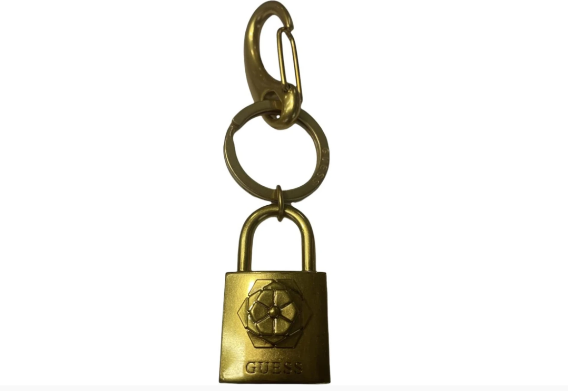 Guess, Guess, Metal Keyring, RW7423, Antique Gold