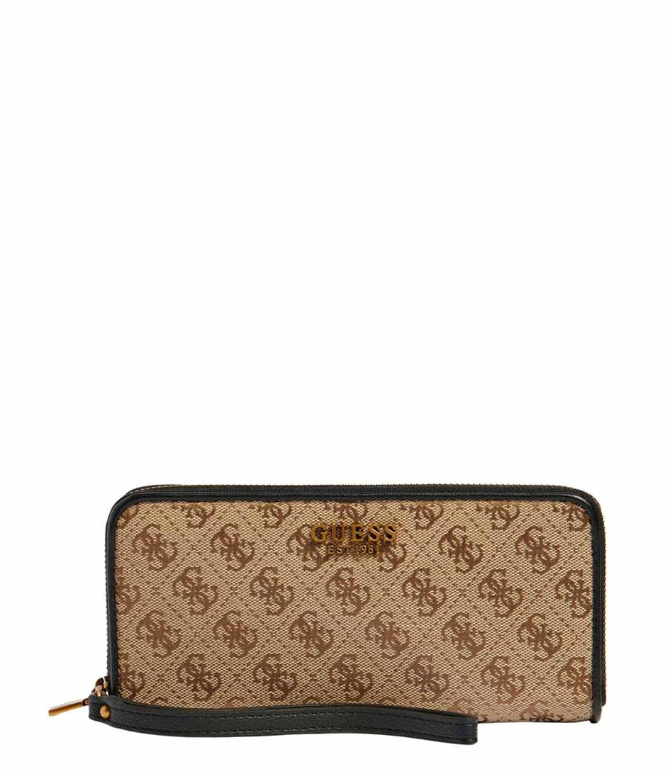 Guess, Guess, Textile Wallet, SWJB84, Latte/Black, For Women