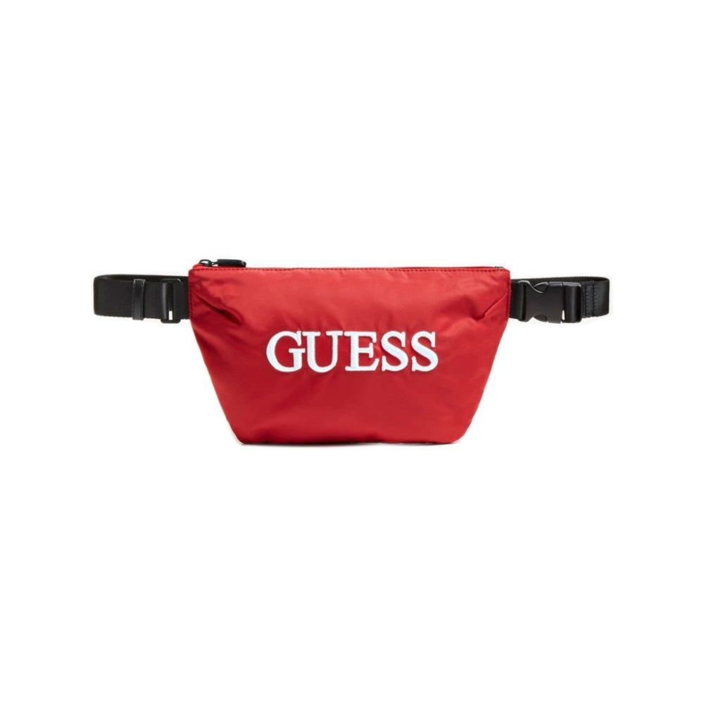 Guess, Quatro, Textile Fanny Pack, Red, 19/28.5 x 17 x 4 cm, For Men
