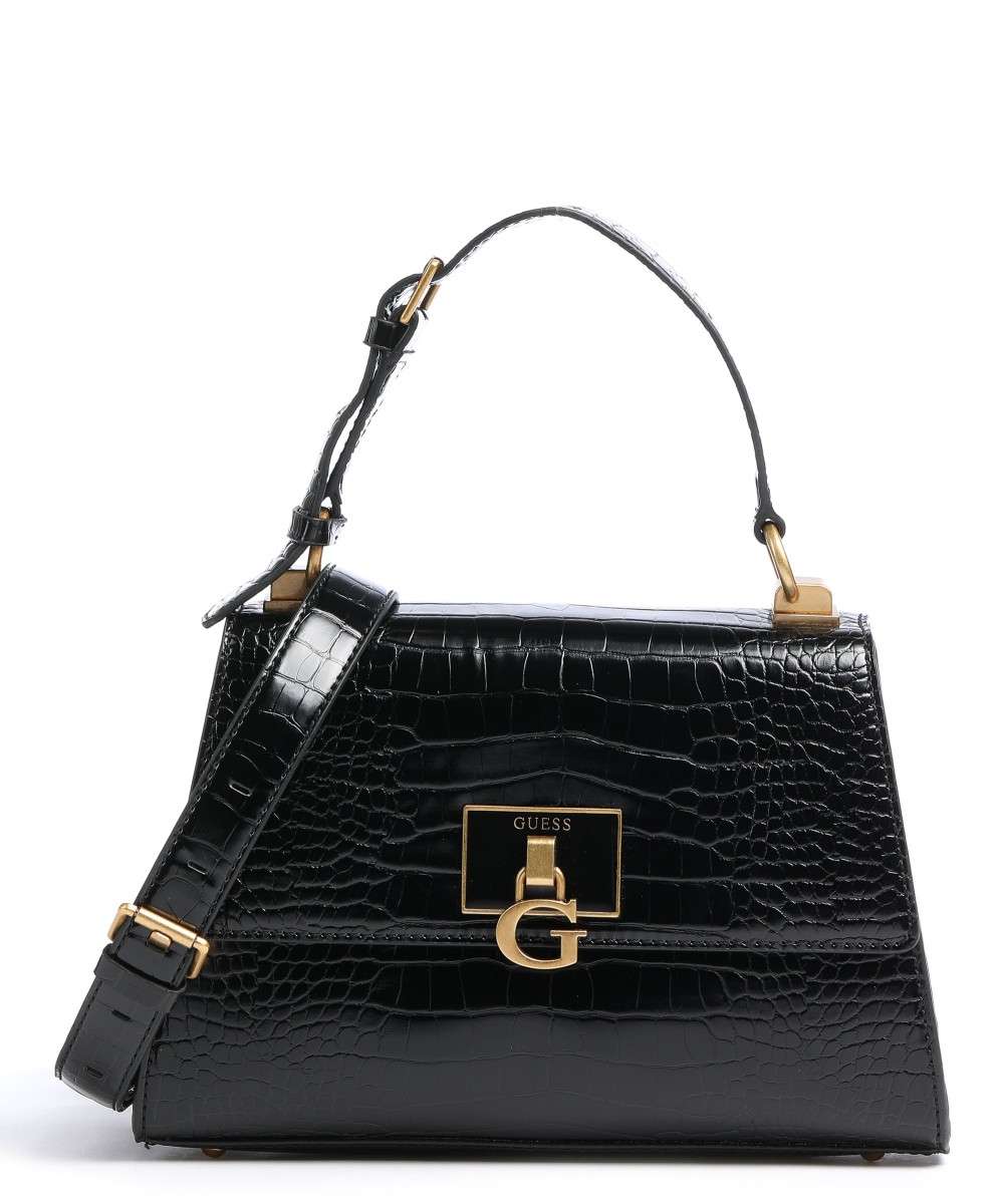 Guess, Stephi, Synthetic Leather, Textile Bag, Black, HWCB7875200, For Women, 27 x 19 x 10 cm
