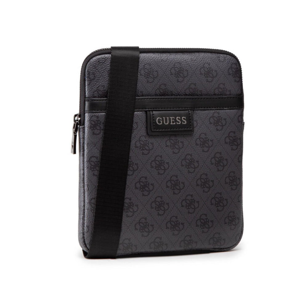 Guess, Vezzola, Textile Crossbody Bag, Black, 19 x 24 x 2cm, For Women