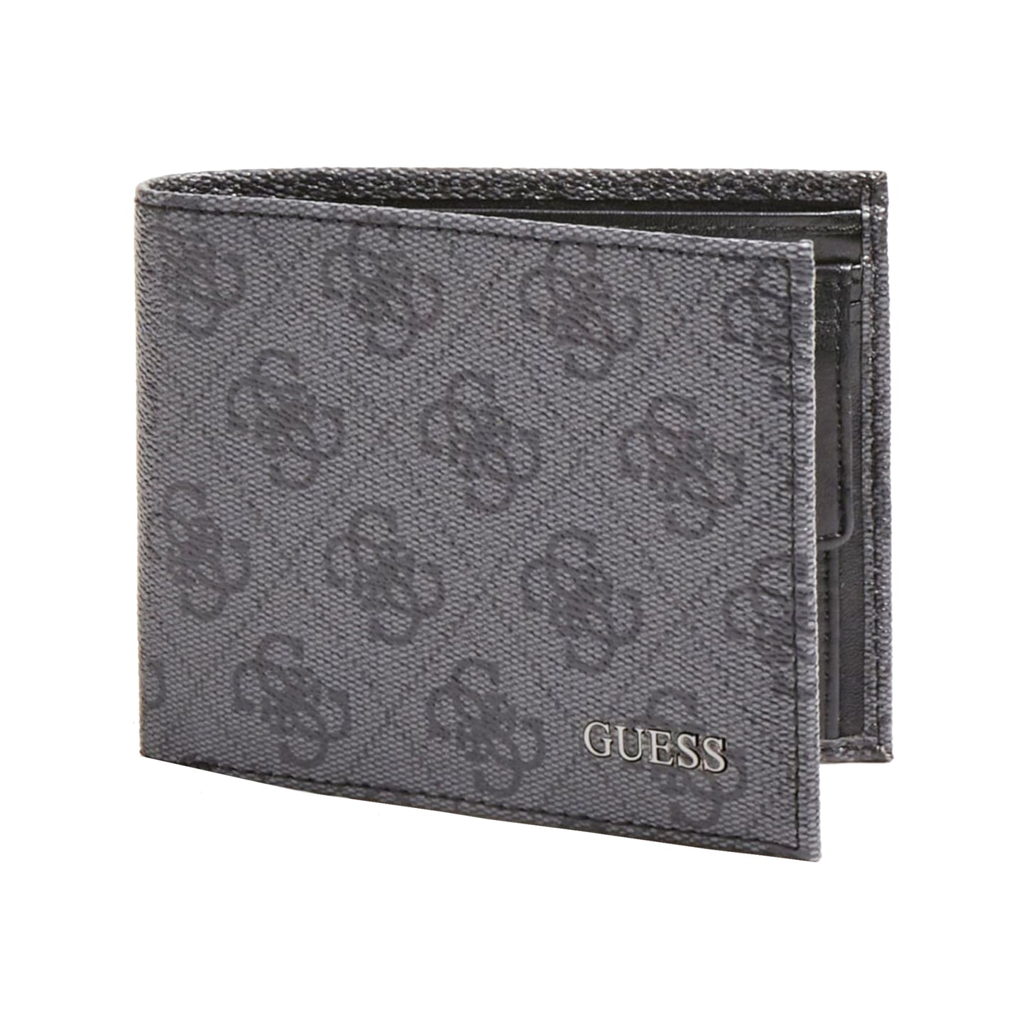Guess, Vezzola, Textile Wallet, Small Billfold, SMVEZZPOL22, Black, For Men