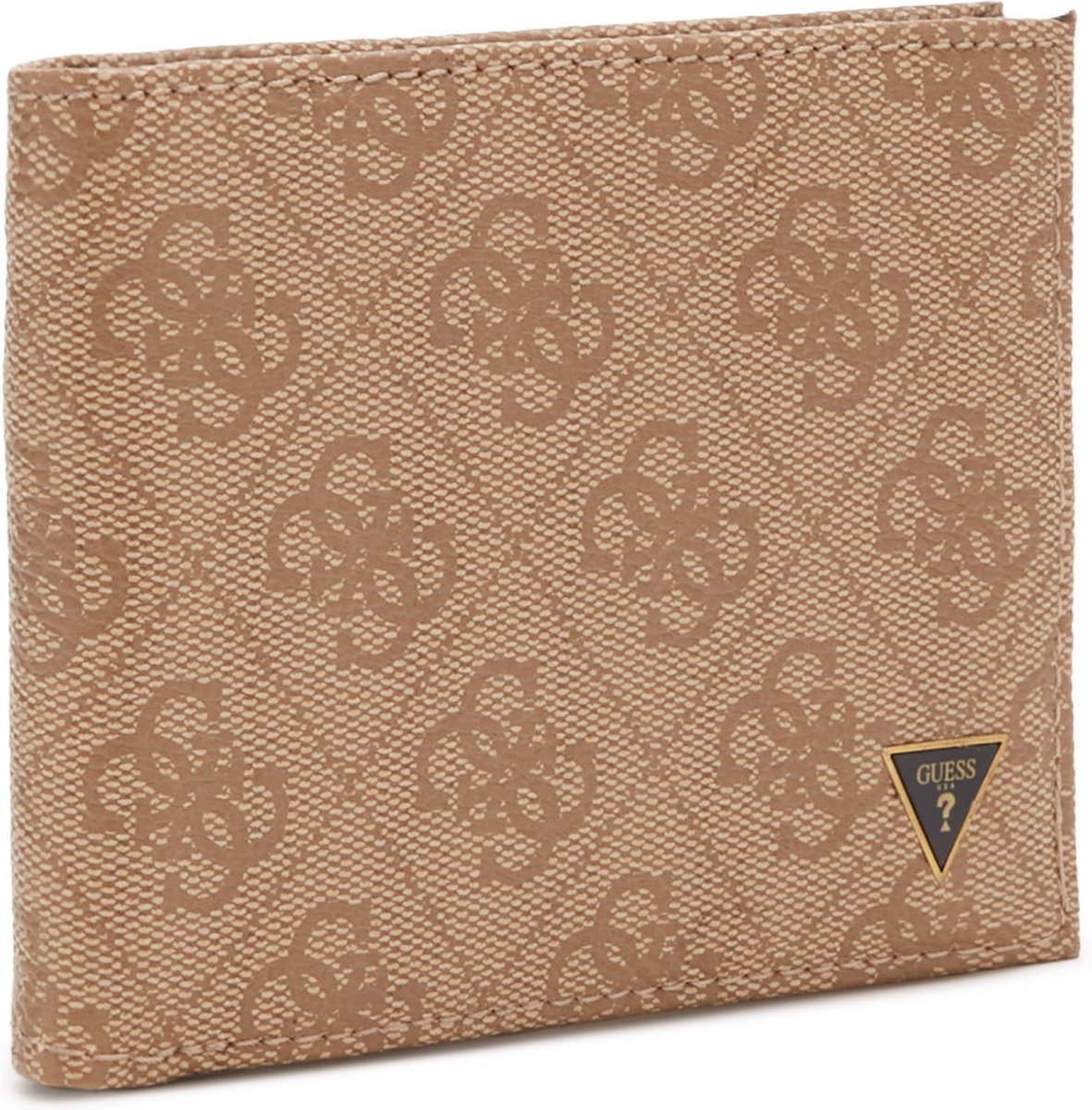 Guess, Vezzola, Textile Wallet, Small Billfold, SMVZLALEA20, Brown, For Men