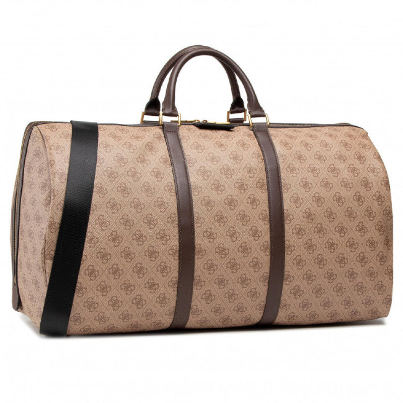 Guess, Vezzola Weekender, Textile Bag, Brown, For Women