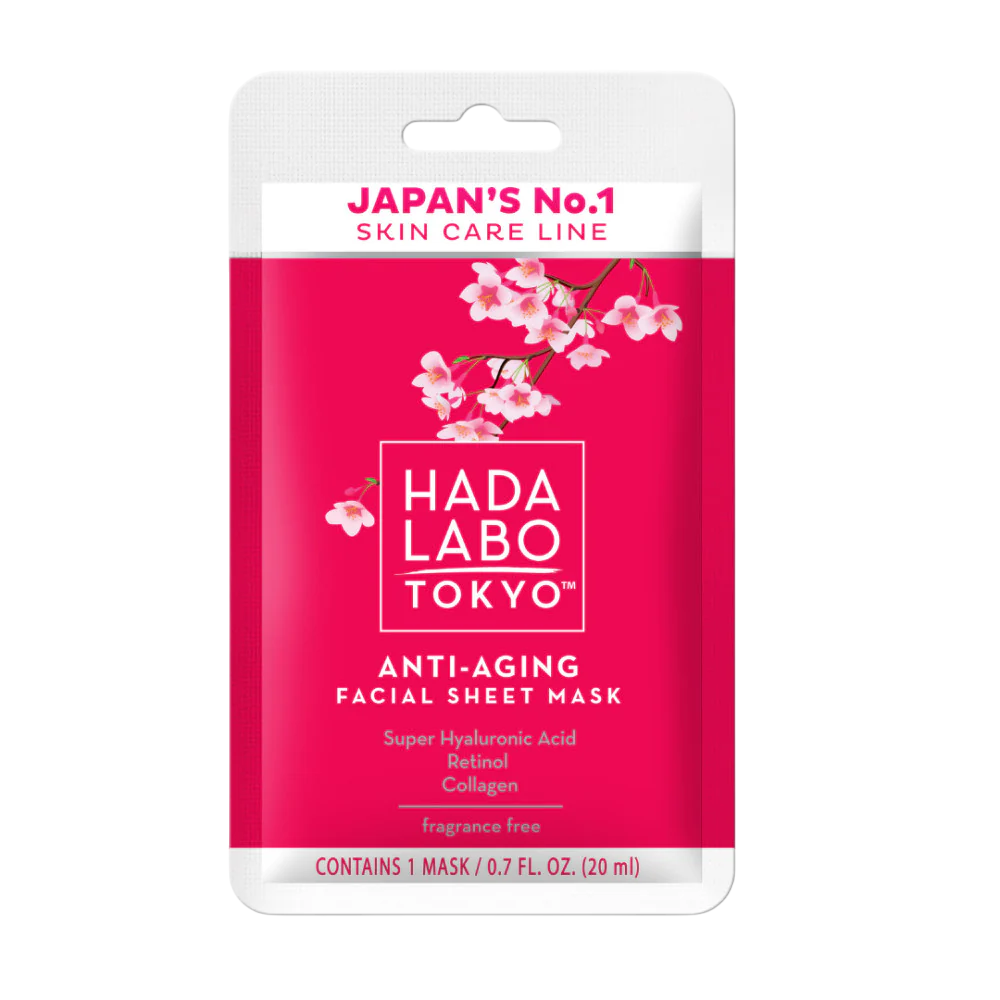 Hada Labo Tokyo, Hada Labo, Hyaluronic Acid & Collagen, Anti-Aging, Sheet Mask, Face, Day, 20 ml