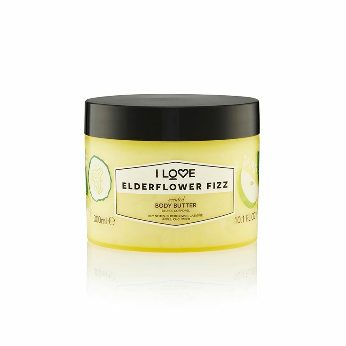 I Love, Signature Collection, Vegan, Hydrating, Elderflower Fizz, Body Butter, 330 ml