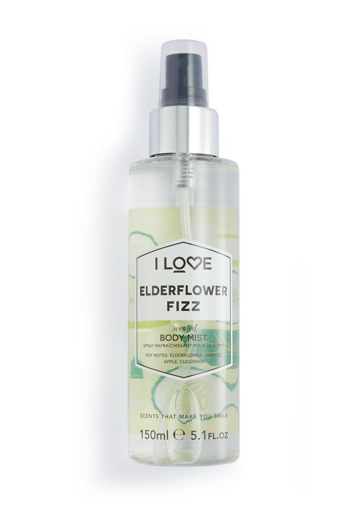 I Love, Signature Collection, Mist Spray, Elderflower Fizz, 150 ml