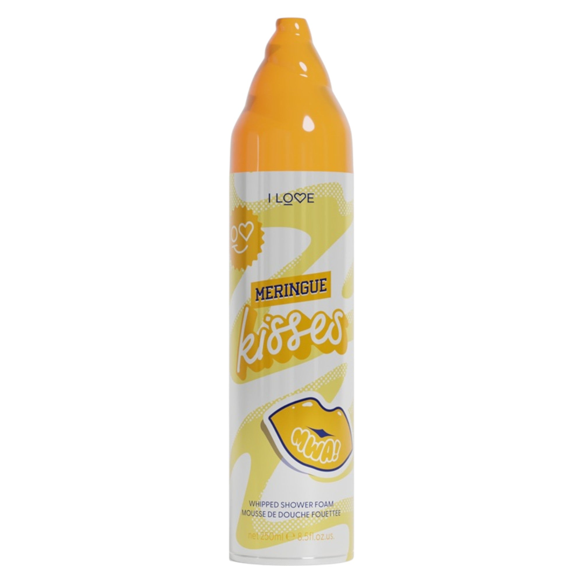 I Love, Meringue Kisses, Vegan, Cruelty-free, Moisturizing, Shower Mousse, 250 ml