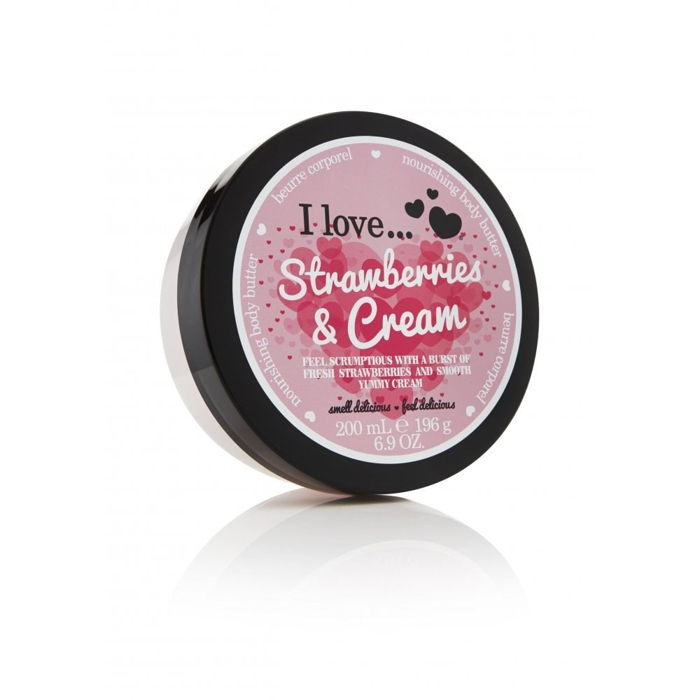 I Love, Originals, Hydrating, Strawberries & Cream, Body Butter, 200 ml