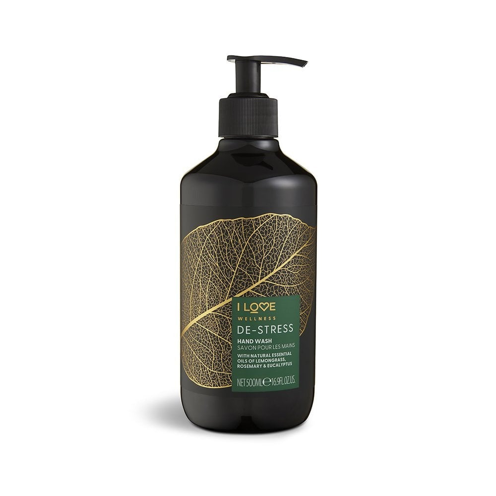I Love, Wellness De-Stress, Lemongrass, Rosemary & Eucalyptus, Cleansing, Liquid Soap, For Hands, 500 ml