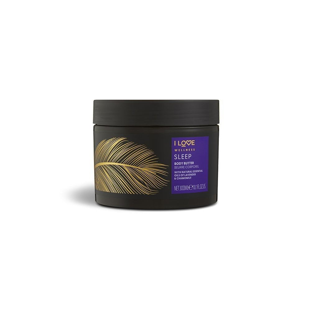I Love, Wellness Sleep, Vegan, Hydrating, Chamomile & Lavender, Body Butter, 300 ml