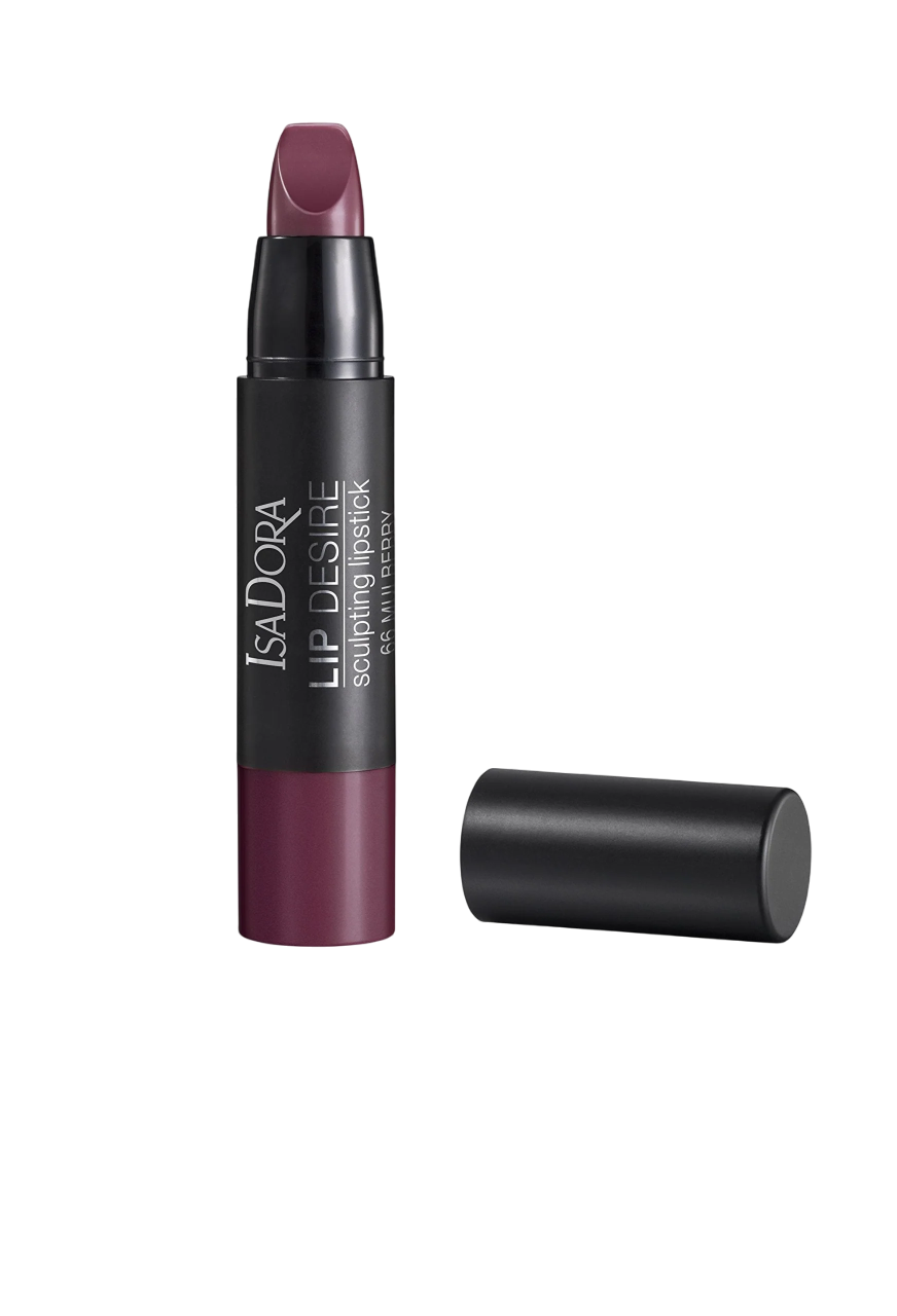IsaDora, Lip Desire, Sculpting, Cream Lipstick, 66, Mulberry, 3.3 g