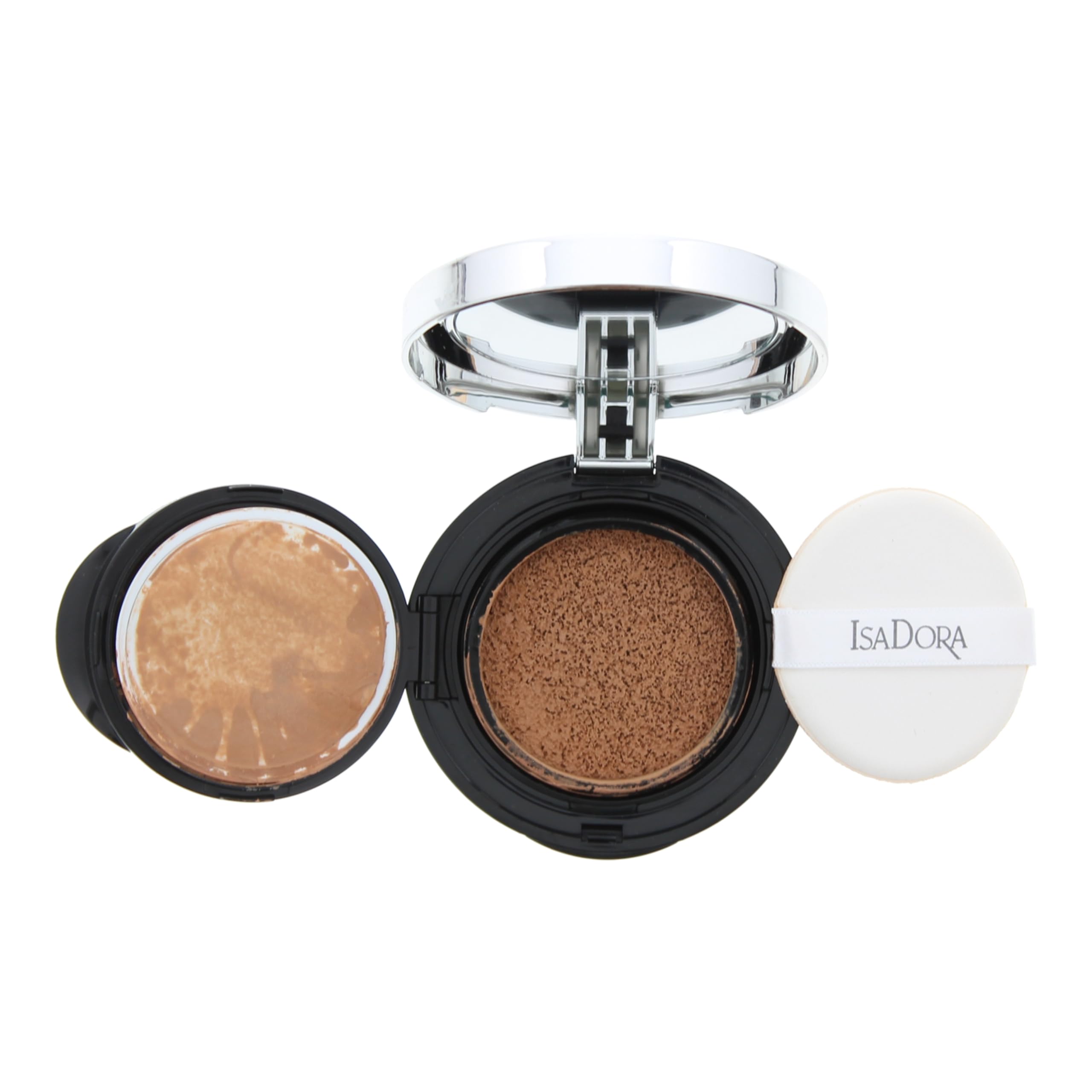 IsaDora, Nude, Fragrance-Free, Flawless Finish, Compact Foundation, 18, Nude Honey, 15 g
