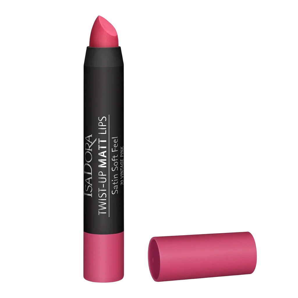 IsaDora, Twist-Up, Matt, Cream Lipstick, 70, Vintage Pink, 3.3 g