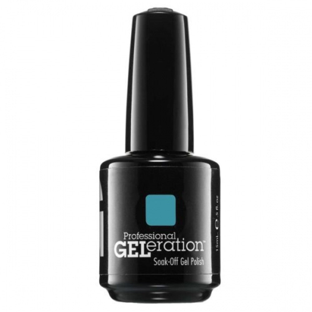 Jessica, GELeration Colours, Semi-Permanent Nail Polish, GEL-1100, Faux Fur Blue, 15 ml