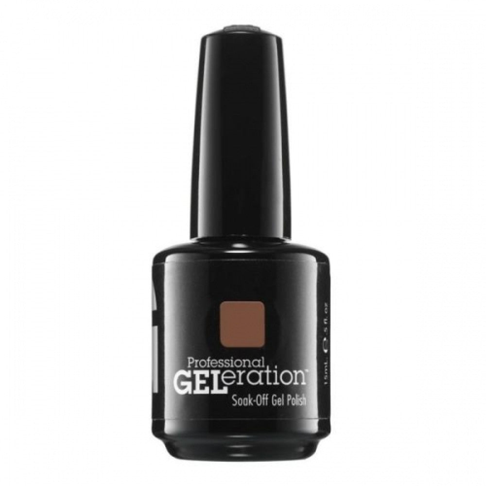 Jessica, GELeration Colours, Semi-Permanent Nail Polish, GEL-1176, Toasted Pecans, 15 ml