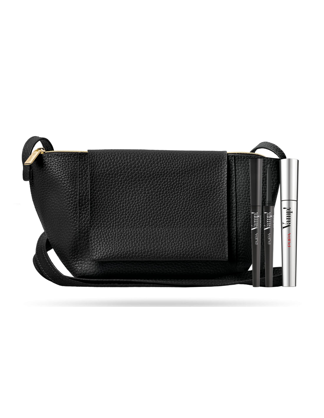 Kit Vamp! Set Pupa: Vamp!, Waterproof, Volumizing, Mascara, Black, 9 ml + Vamp!, Gel Eyeliner, Extra Black, 1.5 ml