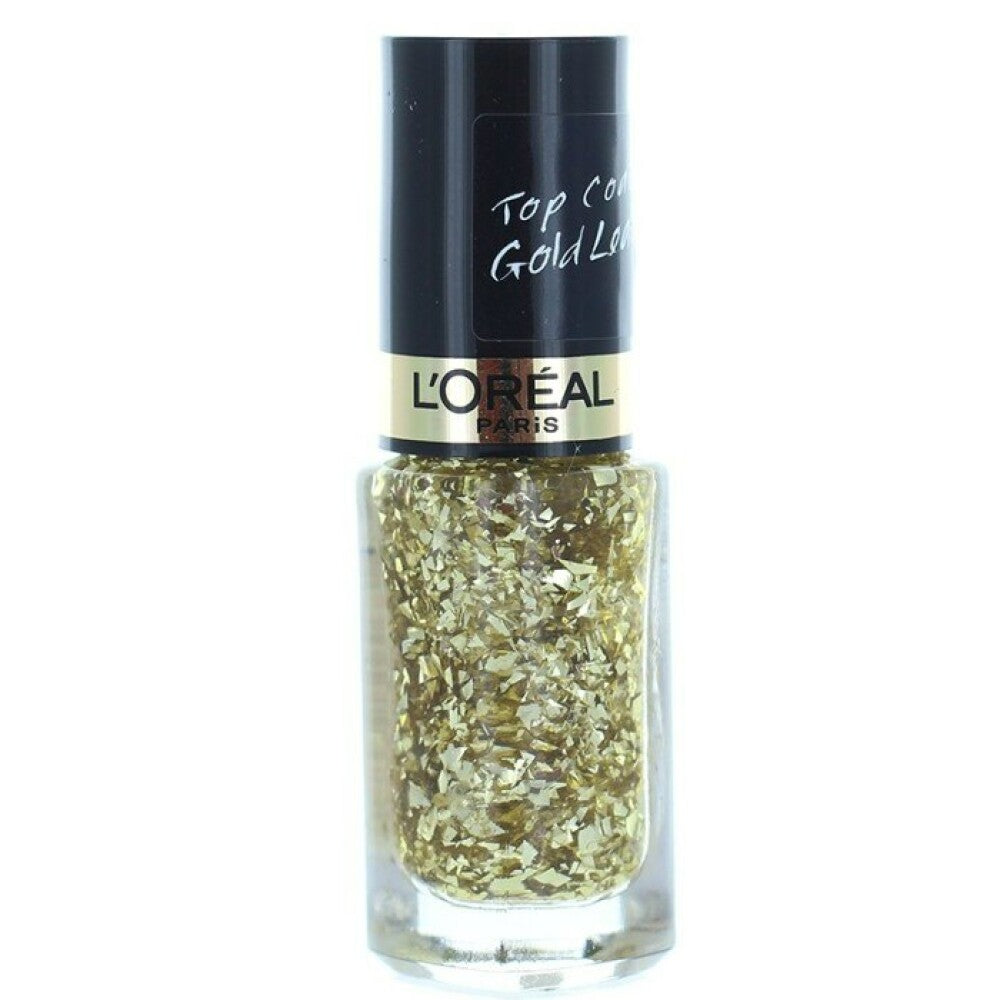 L'Oreal Paris, Color Riche Les Top Coats, Nail Polish, 920, Gold Leaf, 5 ml