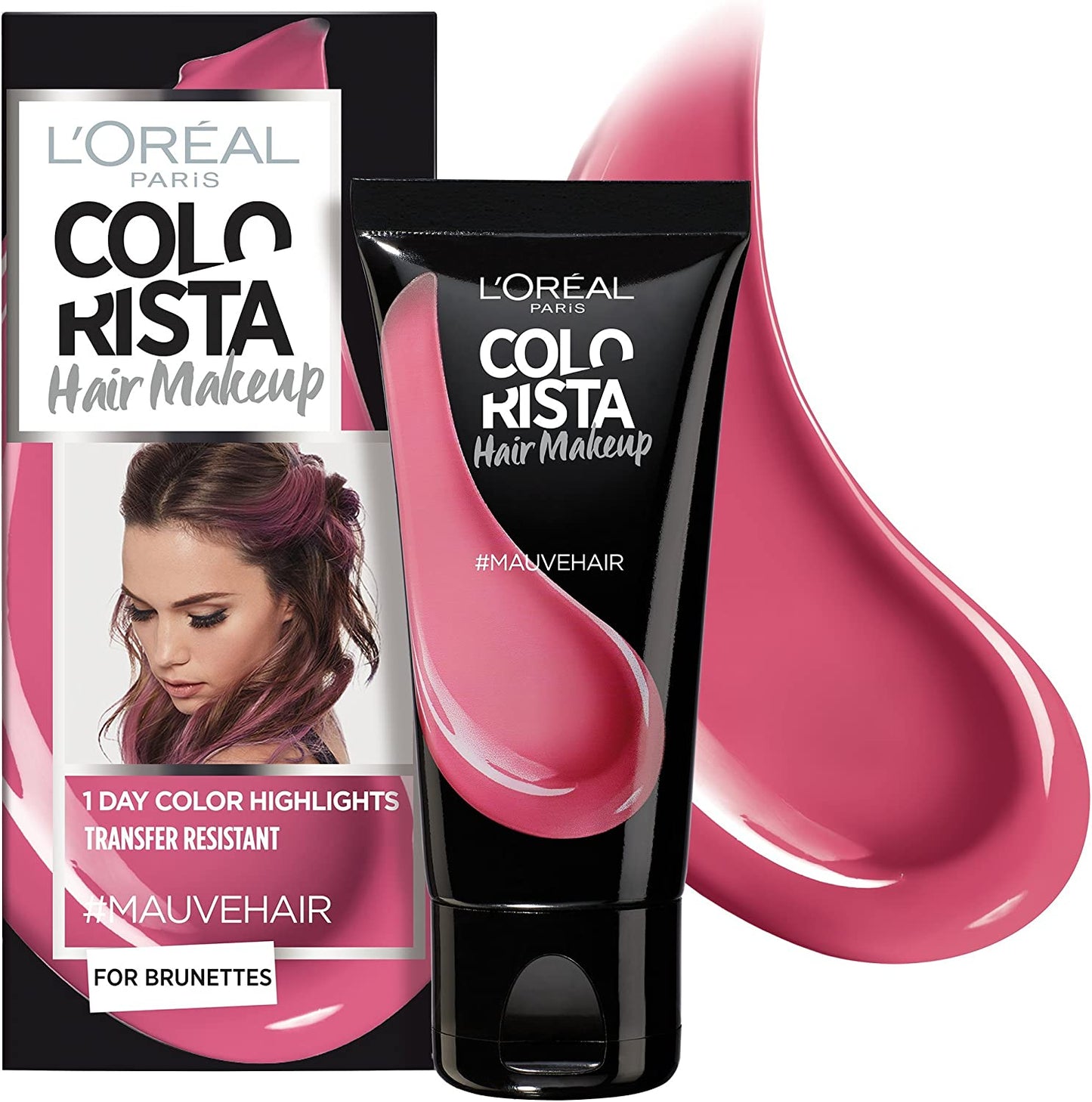 L'Oreal Paris, Colorista Hair Makeup, Semi-Permanent Hair Dye, #MAUVEHAIR, 30 ml