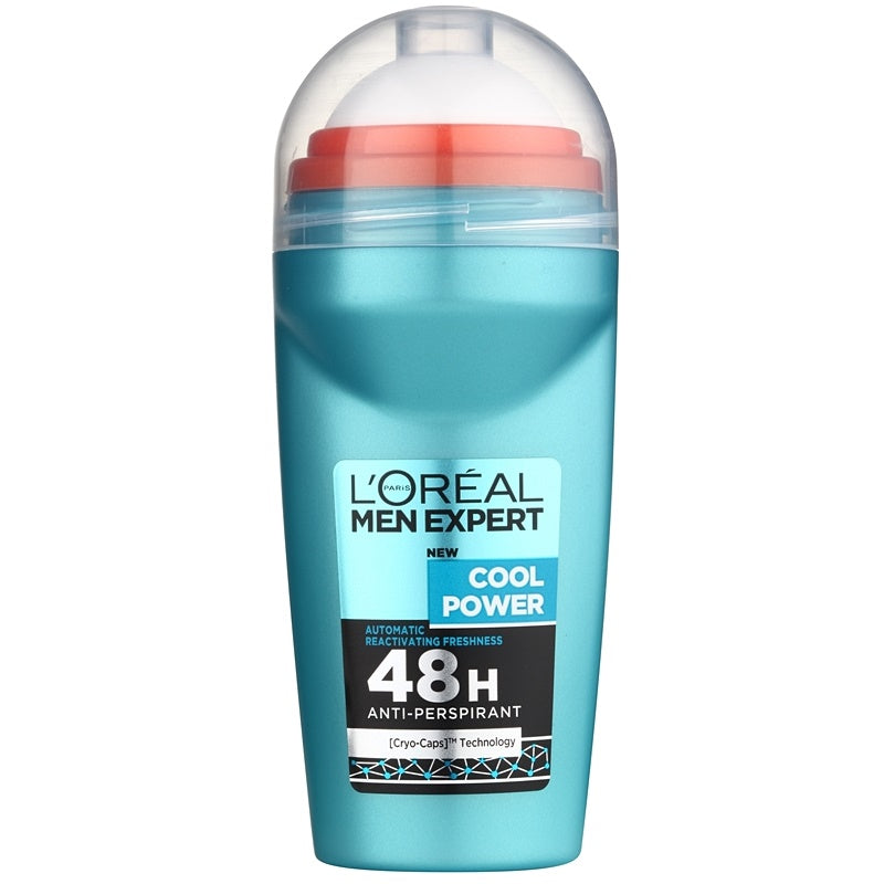 L'Oreal Paris, Cool Power, Anti-Perspirant, Deodorant Roll-On, For Men, 50 ml