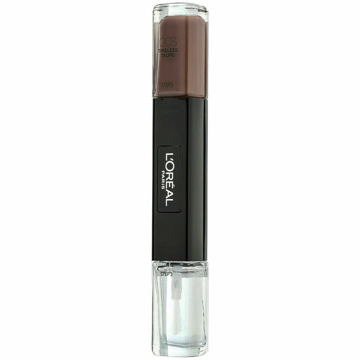 L'Oreal Paris, Infallible, Gel-Effect, Nail Polish 2-In-1, 003, Timeless Taupe, 2 x, 5 ml