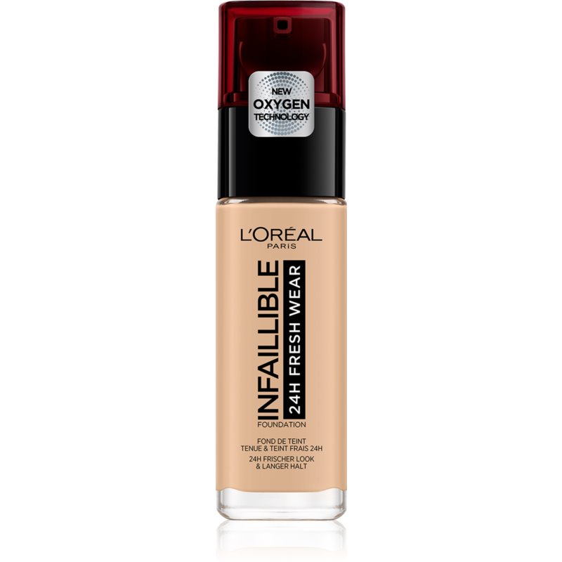 L'Oreal Paris, Infallible, Liquid Foundation, 125 Natural Rose, SPF 25, 30 ml