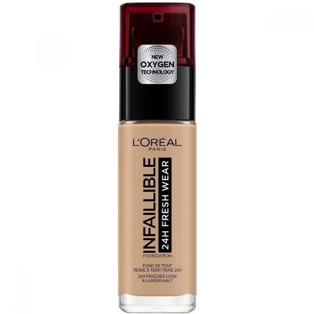 L'Oreal Paris, L'Oreal Paris Infaillible 24H, Liquid Foundation, 220 Sand, SPF 25, 30 ml