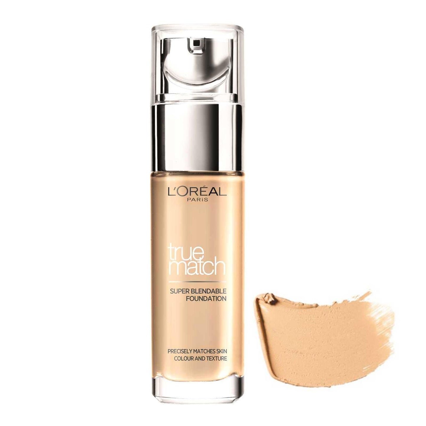 L'Oreal Paris, True Match, Hyaluronic Acid, Natural Finish, Liquid Foundation, 5.N, Sable Sand, SPF 17, 30 ml