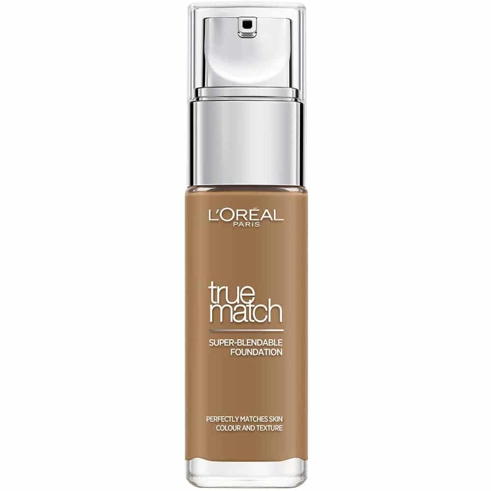 L'Oreal Paris, True Match, Natural Finish, Liquid Foundation, 8.5 DW, Toffee Caramel, SPF 17, 30 ml