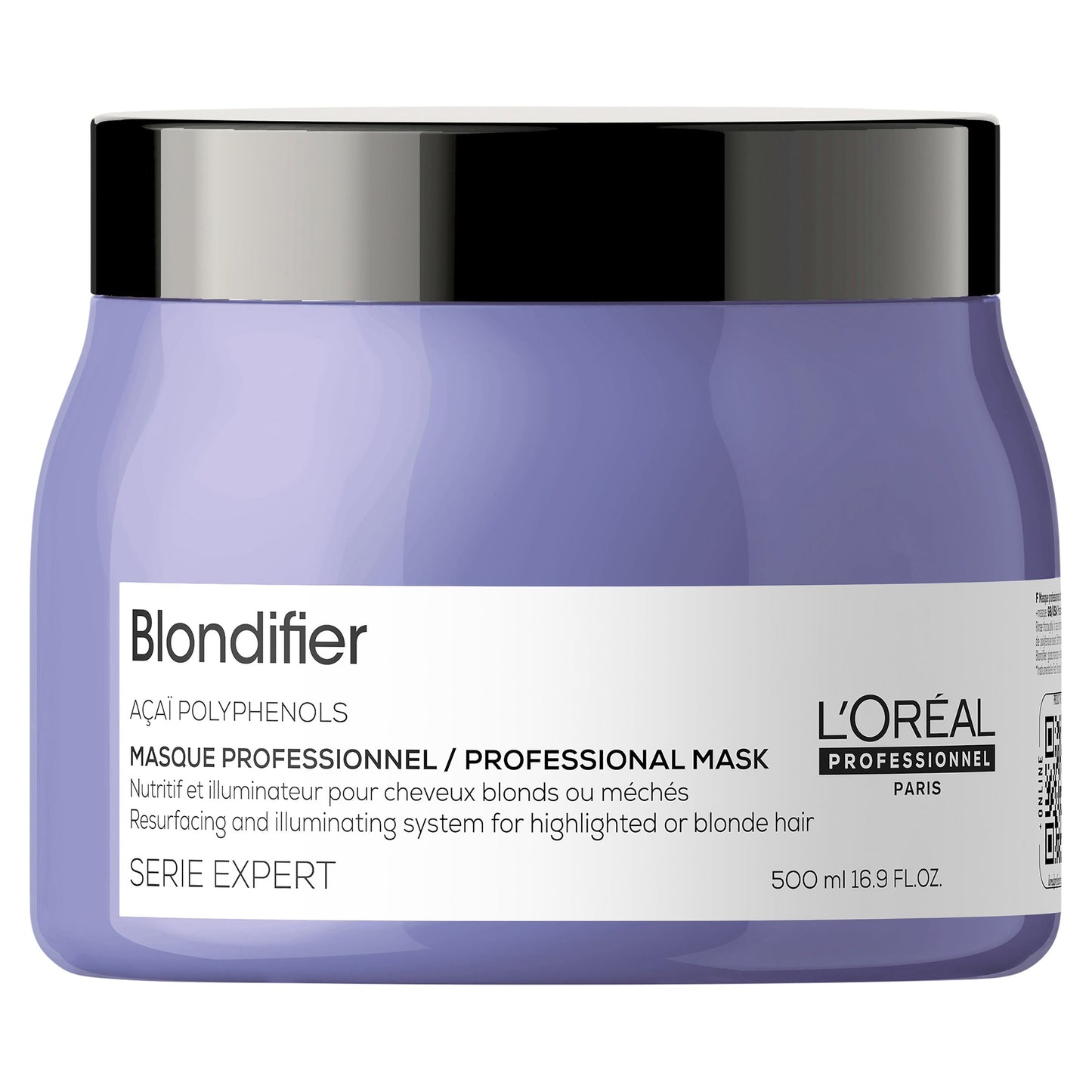 L'Oreal Professionnel, Serie Expert Blondifier, Acai Polyphenols, Hair Treatment Cream Mask, Resurfacing And Illuminating, 500 ml