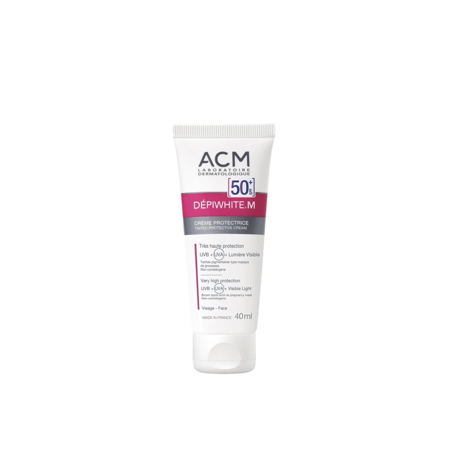 Laboratoire ACM, Depiwhite M, UV Protection, Sunscreen Cream, For Face, SPF 50+, 40 ml